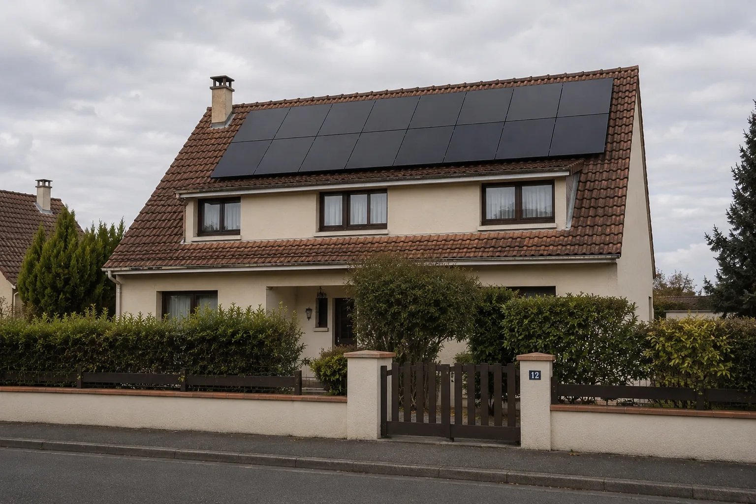 Installation photovoltaïque 8 kWc avec batterie 14,3 kWh à Châtellerault